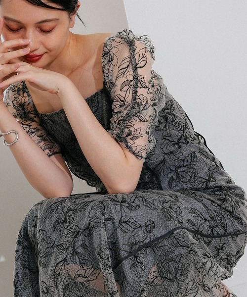 DONOBAN（ドノバン） ドレス 「ANDRESD」wave piping frare dress