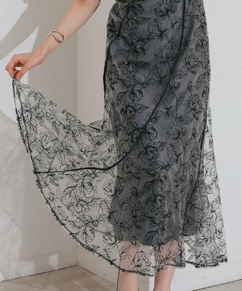 DONOBAN（ドノバン） ドレス 「ANDRESD」wave piping frare dress