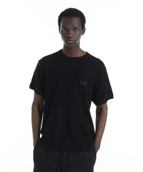 Y-3 ブラック Tシャツ XS/17 Y-3 tシャツ SLIM SHORT SLEEVE TEE メンズ レディース