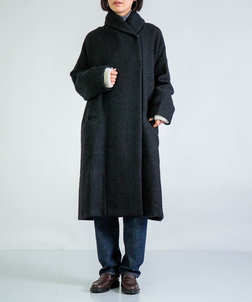 Honnete（オネット） ムートンコート ボアコート Shawl Collar Coat