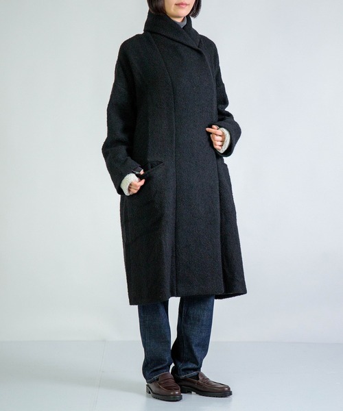 Honnete（オネット） ムートンコート ボアコート Shawl Collar Coat