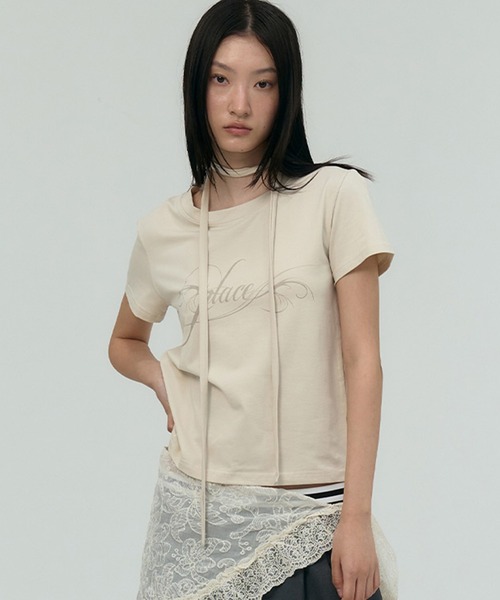tシャツ A'GEM/9 × .kom 「PLACE STUDIO/プレイススタジオ」 Place lettering logo muffler se