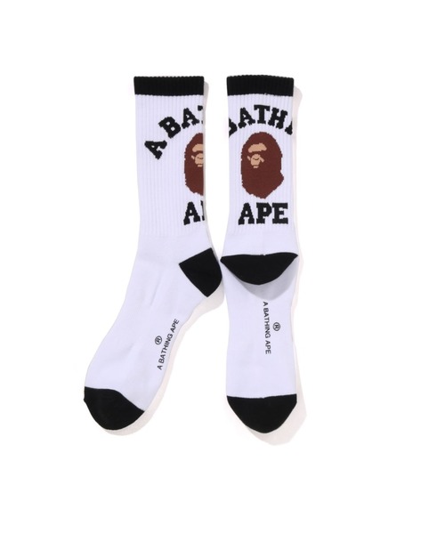 A BATHING APE（アベイシングエイプ） 靴下 COLLEGE SOCKS メンズ