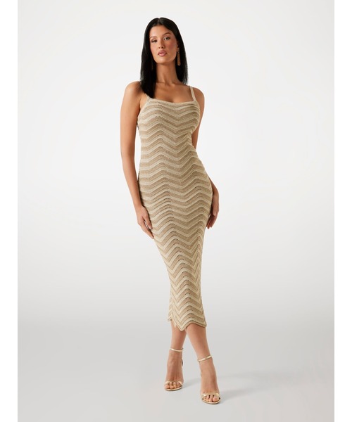 GUESS ワンピース SL Vera Chevron Lace Bk Dress ドレス
