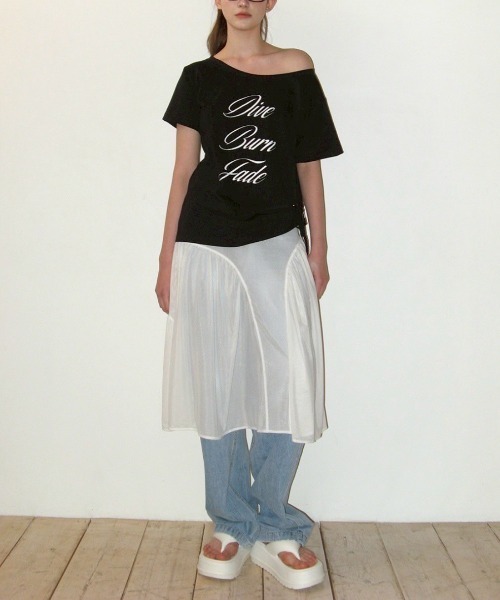 トップス CRANK LACE STRING OFF SHOULDER TOP WHITE LACE STRING OFF SHOULDER TOP_WHITE - crank | 60% - Asian