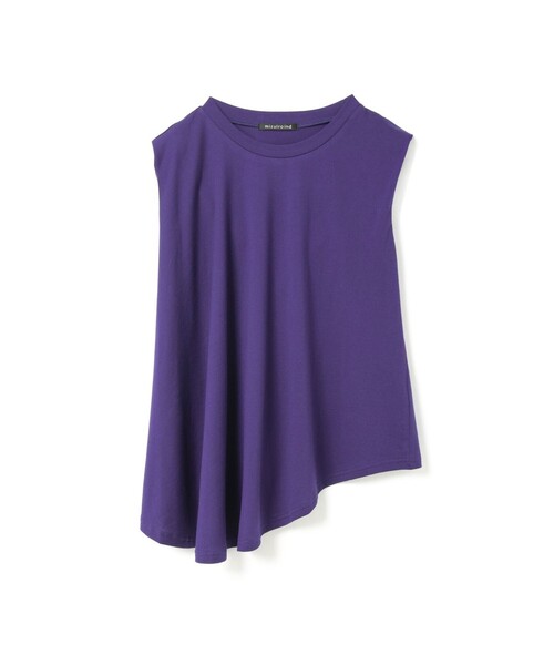 tシャツ mizuiro ind クルーネックアシンメトリープルオーバー レディース mizuiroind tシャツ mizuiro ind クルーネックアシンメトリー