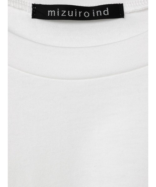 tシャツ mizuiro ind クルーネックアシンメトリープルオーバー レディース mizuiroind tシャツ mizuiro ind クルーネックアシンメトリー