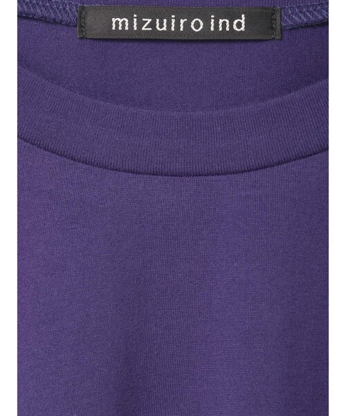 mizuiroind tシャツ mizuiro ind クルーネックアシンメトリー