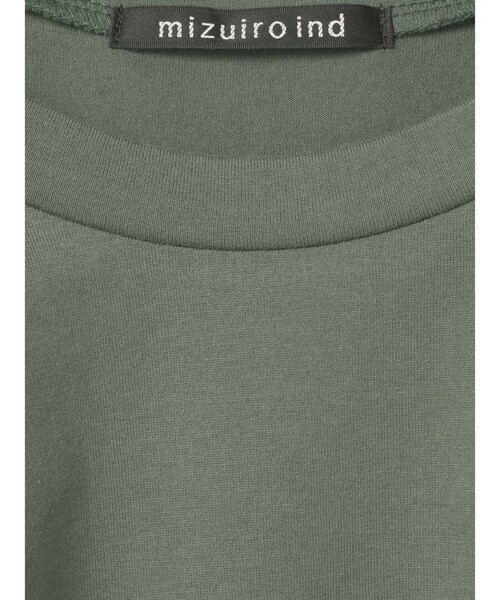 tシャツ mizuiro ind クルーネックアシンメトリープルオーバー レディース mizuiroind tシャツ mizuiro ind クルーネックアシンメトリー