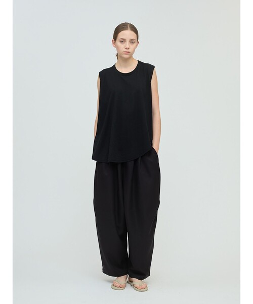 tシャツ mizuiro ind クルーネックアシンメトリープルオーバー レディース mizuiroind tシャツ mizuiro ind クルーネックアシンメトリー