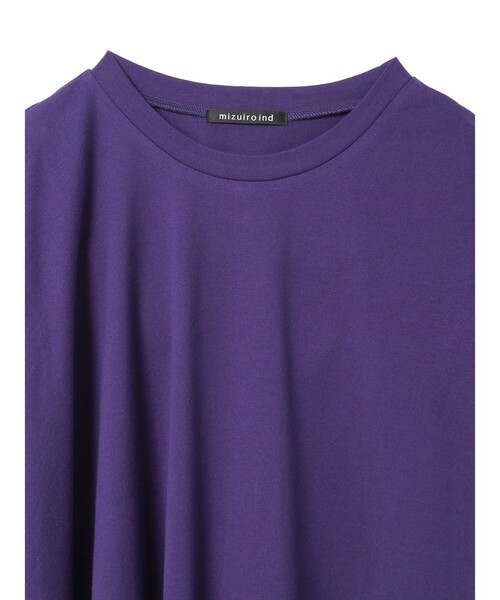 tシャツ mizuiro ind クルーネックアシンメトリープルオーバー レディース mizuiroind tシャツ mizuiro ind クルーネックアシンメトリー