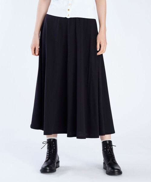 【大特価】アニエスベー フレアロングスカート Sサイズ agnes b.（アニエスベー） ロング スカート コットン ロング フレア