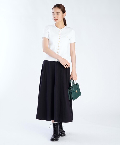 agnes b.（アニエスベー） スカート コットン ロング フレアスカート