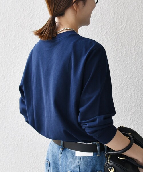 「新品」ラコステ　ロンT　刺繍ロゴ　ネイビー　厚手 新品」ラコステ ロンT 刺繍ロゴ ネイビー 厚手 - メルカリ