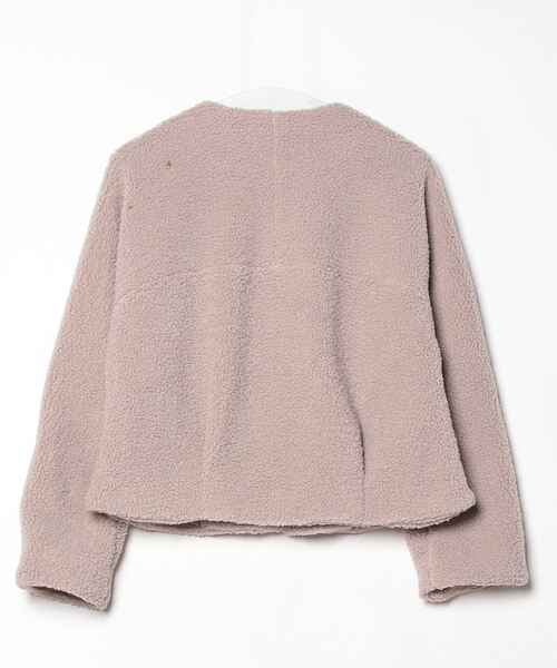 「12Twelve Agenda」 ノーカラーコート M グレイッシュベージュ レディース_画像2