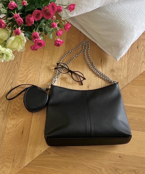GIUNON ショルダーバッグ バッグ 2way heart chain bag / 2way