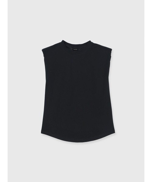 tシャツ ウエストタックノースリトップス レディース