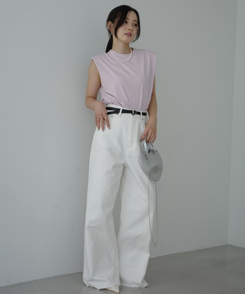 eimy istoire ノースリーブトップス EIMY ISTOIRE エイミーイストワール eimy istoire EM pearlツイード