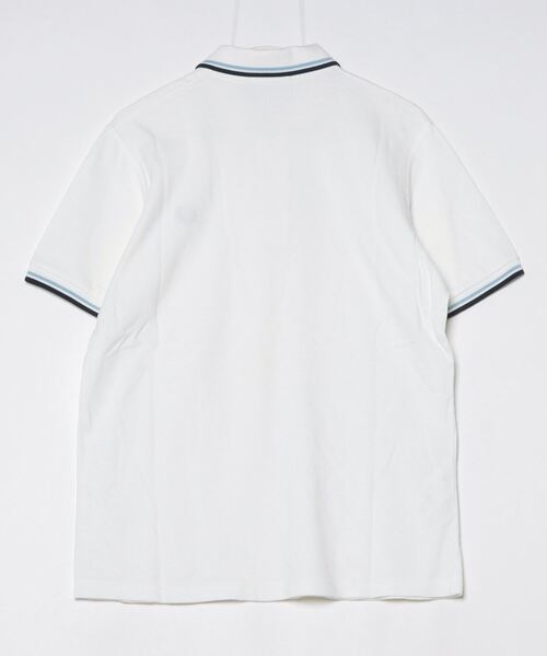 [FRED PERRY] вышивка рубашка-поло с коротким рукавом 42 белый мужской 