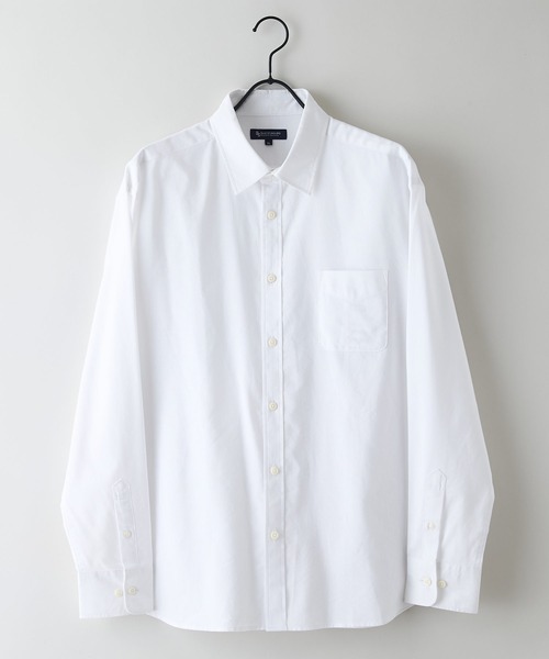 シャツ 「Blue Standard:ブルースタンダード」フレンチリネンミックス 長袖 リラックスフィットシャツ 吸水速乾 麻混　クールビズ | Blue Standard | 20