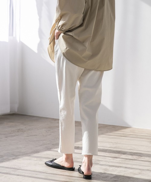 「A part by」 加工デニムパンツ LARGE ブルー レディース