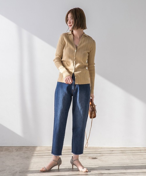 「A part by」 加工デニムパンツ LARGE ブルー レディース