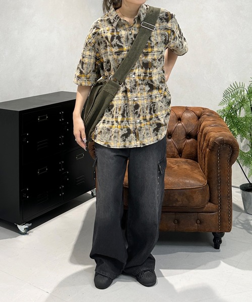 「sedacle」 加工デニムパンツ MEDIUM ブラック メンズ