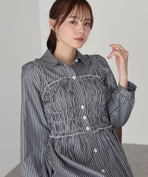 BLUEEAST（ブルーイースト） シャツワンピース シャーリングシャツ