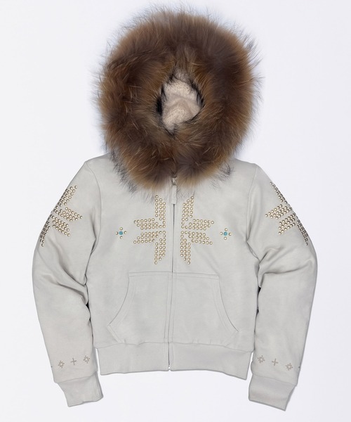 SCULPTOR（スカルプター） コート アウター Fur Trimming Hooded Zip