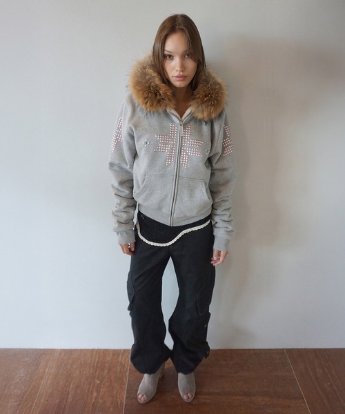 SCULPTOR（スカルプター） コート アウター Fur Trimming Hooded Zip
