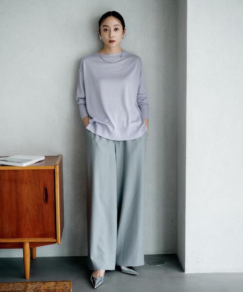 UNTITLED（アンタイトル） パンツ 「ワイド/ウエストゴム/紐