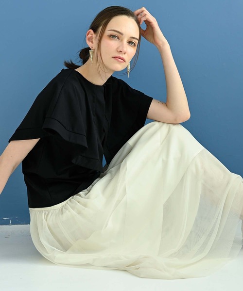 「RAW FUDGE」 ノースリーブトップス M オフホワイト レディース_画像5