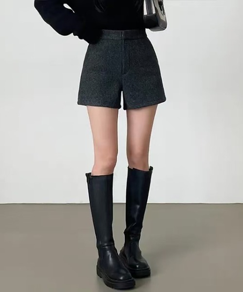 FREE STYLISTS パンツ YUGA_YGMC Wool touch shorts pants レディース