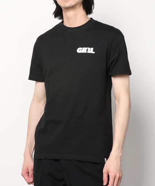 「GIRL」 半袖Tシャツ M ブラック メンズ_画像4