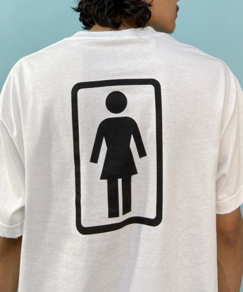 「GIRL」 半袖Tシャツ M ブラック メンズ_画像6