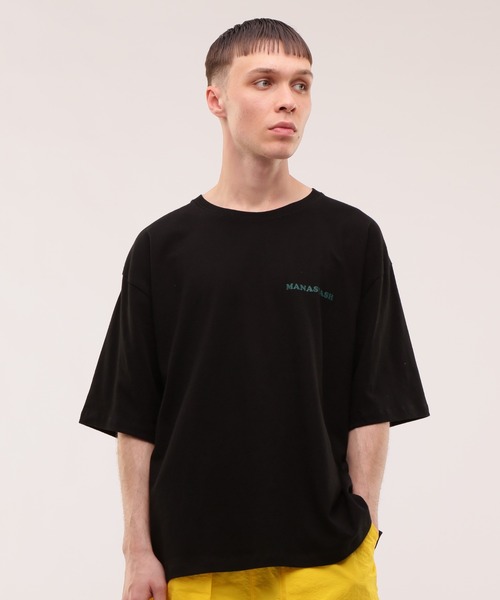 「MANASTASH」 半袖Tシャツ M ブラック メンズ_画像2