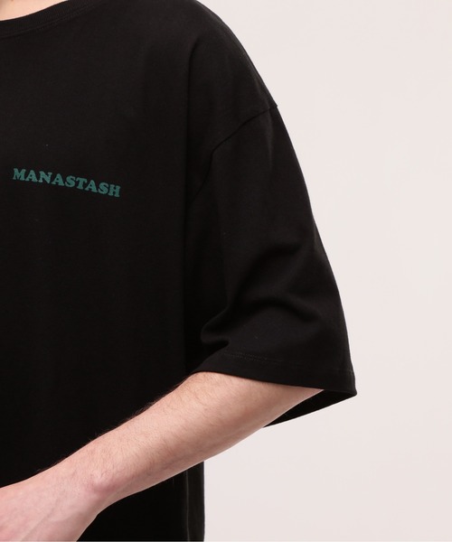 「MANASTASH」 半袖Tシャツ M ブラック メンズ_画像6