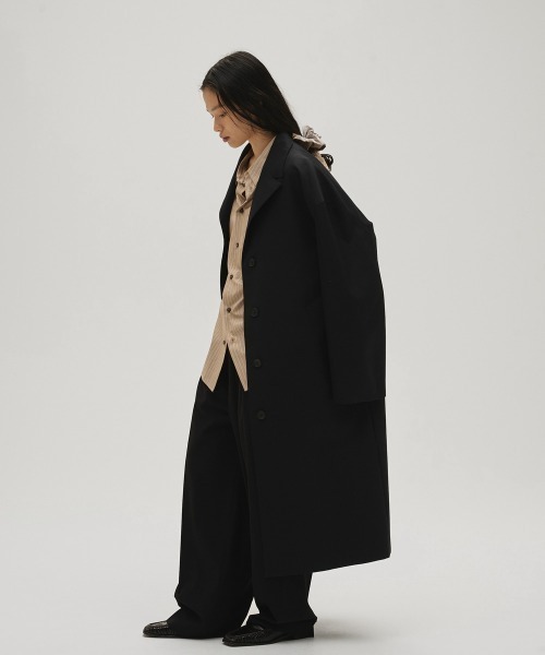 トレンチコート コート Wool100% Spring Coat レディースの画像