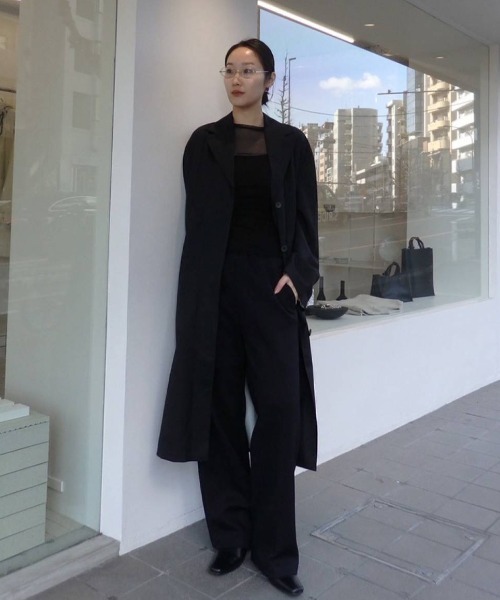 トレンチコート コート Wool100% Spring Coat レディースの画像
