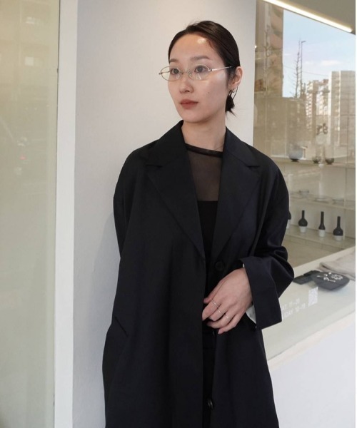 todayful Wool100% Spring Coat／ブラック 38 TODAYFUL トレンチコート コート Wool100% Spring Coat レディース