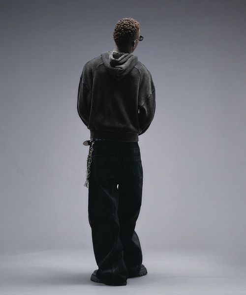 ANDER HUNK パーカー Overdyed Thermal Zip-up Parker / オーバーダイ