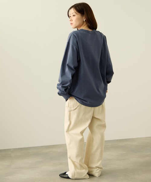 NAVY tシャツ リラックスFITヘビーウェイトロングTシャツ メンズ
