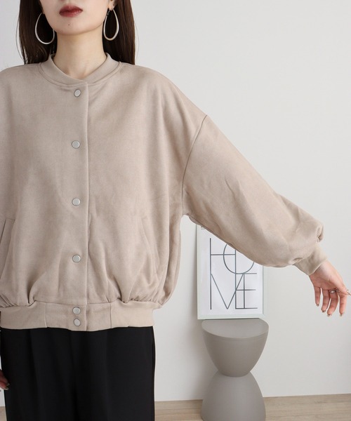 「mitis」 スタジャン M ブルーグレー レディース_画像6