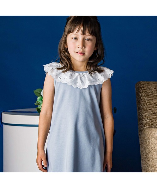 「Tartine et Chocolat」 「KIDS」ノースリーブワンピース 90 ピンク キッズ_画像3