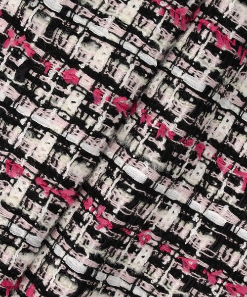 アナイ　ミックスヤーンツイード4ポケット ジャケット　ノーカラージャケット セットアップ対応商品】ミックスヤーンツイード4ポケット ジャケット