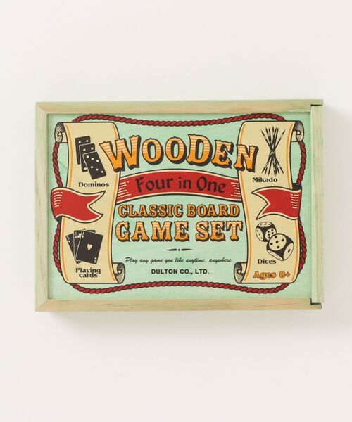 DULTON（ダルトン） おもちゃ WOODEN 4IN1 CLASSIC BOARD GAME SET