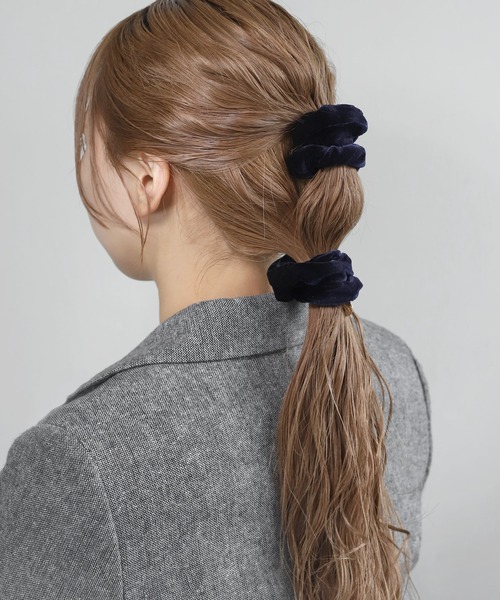 ANEMONE（アネモネ） シュシュ ベロアシュシュ「2本セット