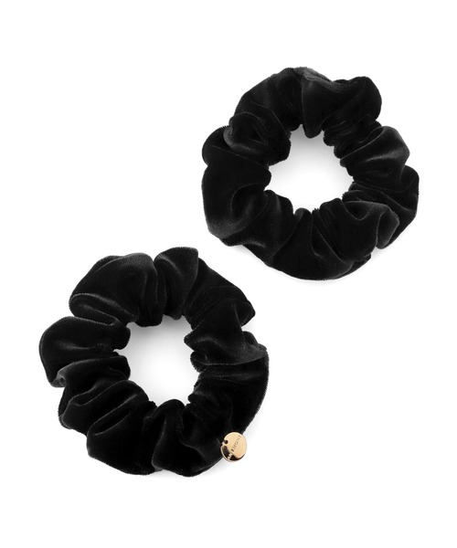 モアリッチネローラ　コパンシュシュ　新品　2本セット ANEMONE（アネモネ） シュシュ ベロアシュシュ「2本セット