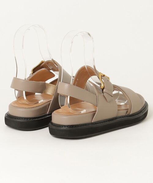 「J&M DAVIDSON 」 フラットサンダル M ベージュ レディース_画像2