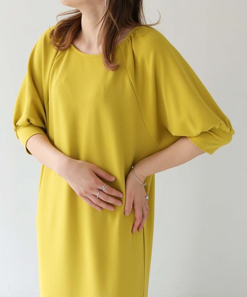 「vingtrois」 半袖ワンピース M マスタード レディース_画像7